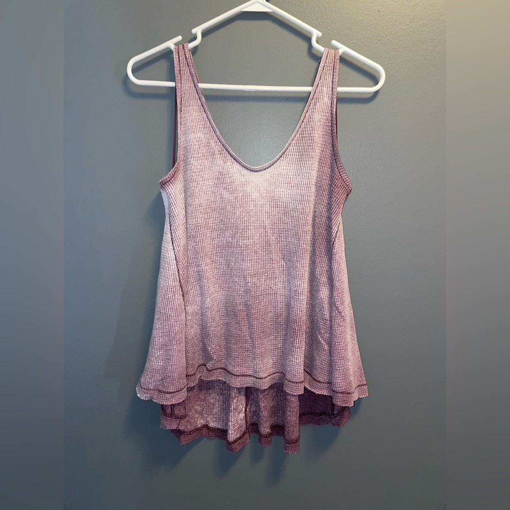 We The Free Breezy Waffle Knit Swing Top
